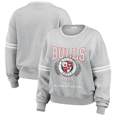 Chicago Bulls WEAR by Erin Andrews Women's French Terry Pullover Sweatshirt On Sale