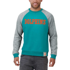 Miami Dolphins Fanatics Darius Rucker Collection Colorblock Pullover Sweatshirt
