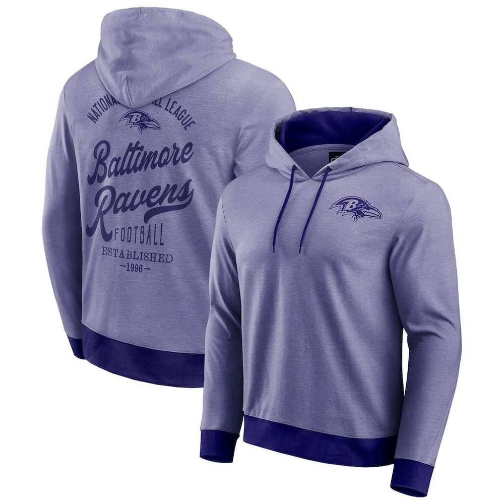 Baltimore Ravens Fanatics Darius Rucker Collection Tonal Knit Pullover Hoodie