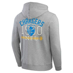 Los Angeles Chargers Fanatics Darius Rucker Collection Vintage Stripe Full-Zip Hoodie