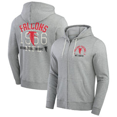 Atlanta Falcons Darius Rucker Collection Vintage Stripe Full-Zip Hoodie