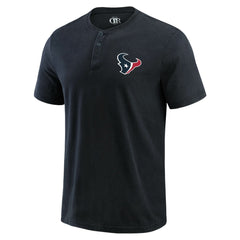 Houston Texans Fanatics Darius Rucker Collection Washed Henley T-Shirt
