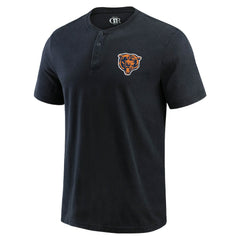 Chicago Bears Fanatics Darius Rucker Collection Washed Henley T-Shirt