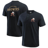 Cleveland Browns Fanatics Darius Rucker Collection Washed Henley T-Shirt