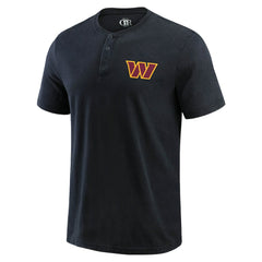 Washington Commanders Fanatics Darius Rucker Collection Washed Henley T-Shirt