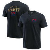 New York Giants Fanatics Darius Rucker Collection Washed Henley T-Shirt