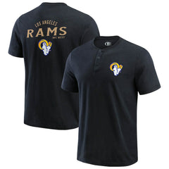 Los Angeles Rams Fanatics Darius Rucker Collection Washed Henley T-Shirt