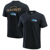 Seattle Seahawks Fanatics Darius Rucker Collection Washed Henley T-Shirt