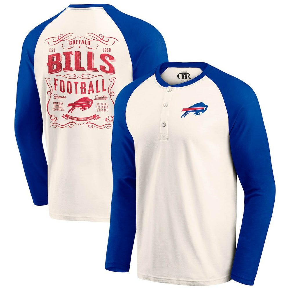 Buffalo Bills Fanatics Darius Rucker Collection Raglan Henley T-Shirt