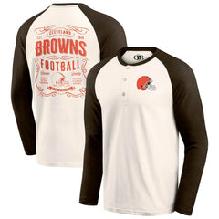 Cleveland Browns Fanatics Darius Rucker Collection Raglan Henley T-Shirt