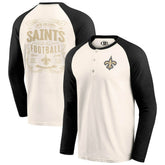 New Orleans Saints Fanatics Darius Rucker Collection Raglan Henley T-Shirt