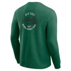New York Jets Fanatics Darius Rucker Collection Washed Waffle-Knit Long Sleeve T-Shirt