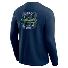 Seattle Seahawks Fanatics Darius Rucker Collection Washed Waffle-Knit Long Sleeve T-Shirt