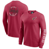 Arizona Cardinals Fanatics Darius Rucker Collection Washed Waffle-Knit Long Sleeve T-Shirt