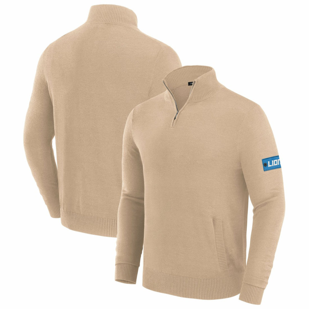 Detroit Lions J. Palmer Franchise Quarter-Zip Sweater