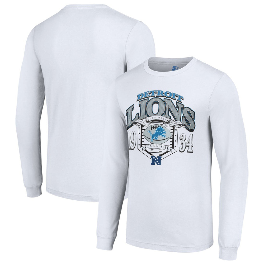 Detroit Lions Starter Retro Long Sleeve Graphic T-Shirt