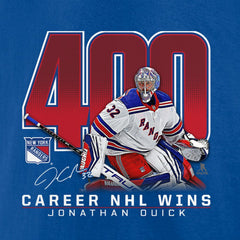 Jonathan Quick New York Rangers 400 Career Wins T-Shirt On Sale