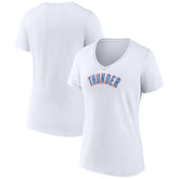 Oklahoma City Thunder Women's Wordmark Home V-Neck T-Shirt On Sale