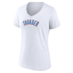 Oklahoma City Thunder Women's Wordmark Home V-Neck T-Shirt On Sale