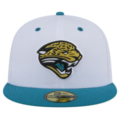 Jacksonville Jaguars New Era Throwback Logo Flipside Two-Tone 59FIFTY Fitted Hat