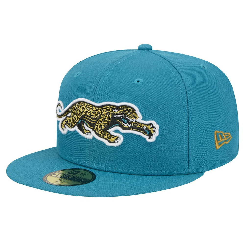 Jacksonville Jaguars New Era Throwback Crawl Omaha 59FIFTY Fitted Hat