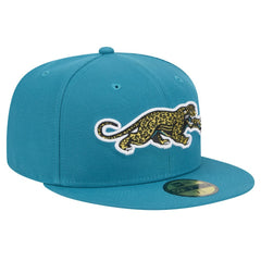 Jacksonville Jaguars New Era Throwback Crawl Omaha 59FIFTY Fitted Hat