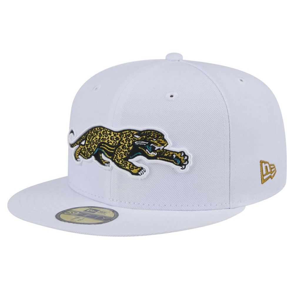 Jacksonville Jaguars New Era Throwback Crawl Omaha 59FIFTY Fitted Hat