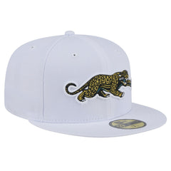 Jacksonville Jaguars New Era Throwback Crawl Omaha 59FIFTY Fitted Hat