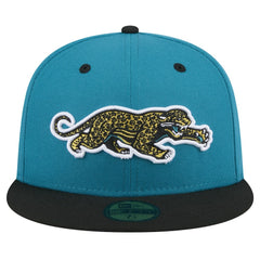 Jacksonville Jaguars New Era Throwback Crawl Flipside Two-Tone 59FIFTY Fitted Hat