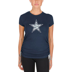 Dallas Cowboys New Era Women's Ruched Side T-Shirt
