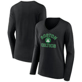 Boston Celtics Women's Overtime V-Neck Long Sleeve T-Shirt Outlet