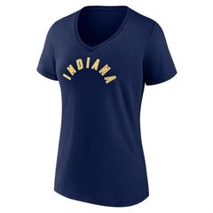 Indiana Pacers Women's Wordmark Team V-Neck T-Shirt Discount