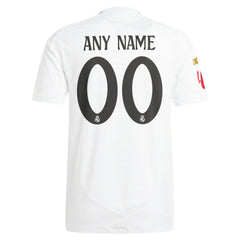 Real Madrid 2024/25 Home Custom Jersey White - Adidas
