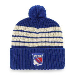 New York Rangers '47 Old Time Hockey Barn Cuffed Knit Hat with Pom Sale