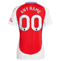 Arsenal Women's 2024/25 Home Replica Custom Jersey – Red - Adidas
