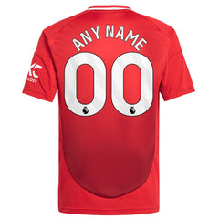 Manchester United Youth 2024/25 Home Replica Custom Jersey Red - Adidas