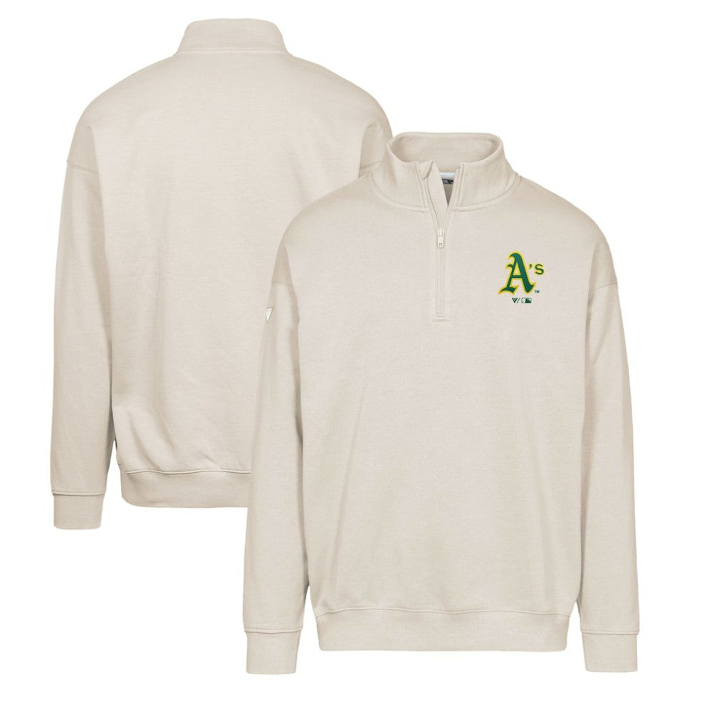 Athletics Levelwear Murray Core Logo Quarter-Zip Pullover Top | MLB Shop