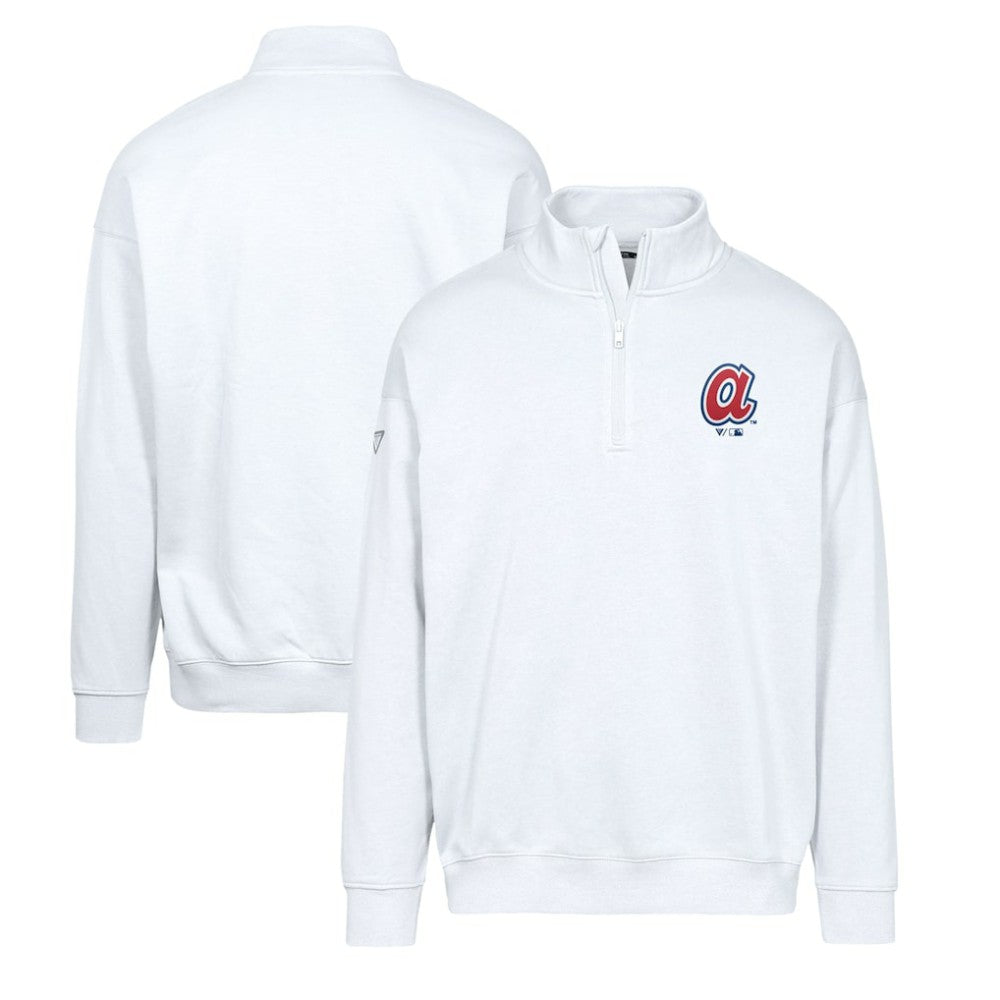 Atlanta Braves Levelwear Murray Core Logo Quarter-Zip Pullover Top | MLB Sale