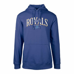 Kansas City Royals Levelwear Cooperstown Collection Podium Retro Spellout Pullover Hoodie | MLB Sale