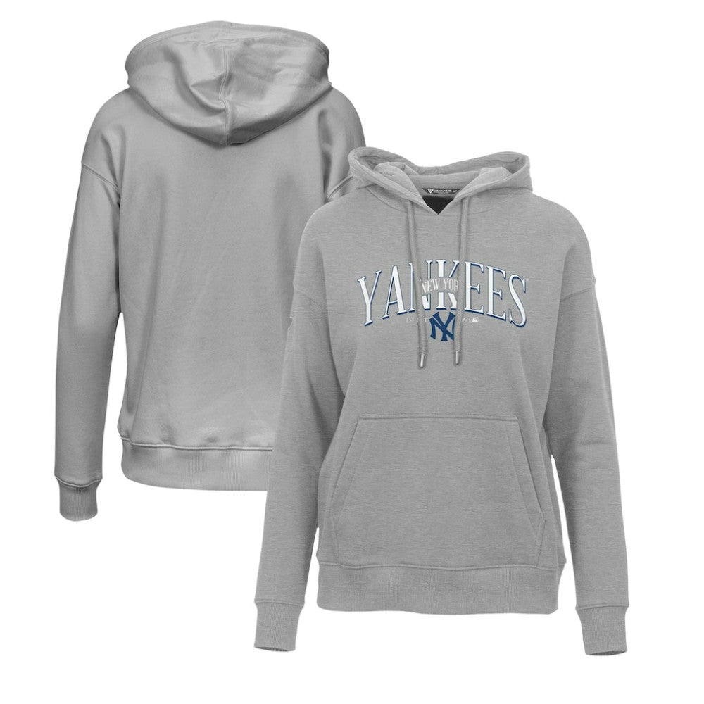 New York Yankees Levelwear Women's Adorn Cooperstown Collection Retro Spellout Pullover Hoodie | MLB US