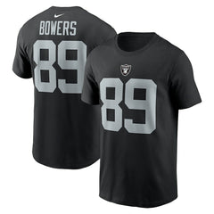 Las Vegas Raiders Nike Brock Bowers Name & Number T-Shirt
