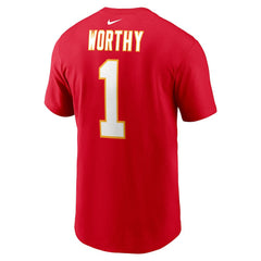 Kansas City Chiefs Nike Xavier Worthy Name & Number T-Shirt