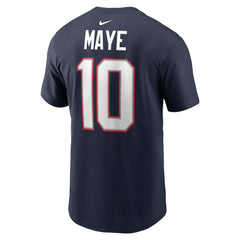 New England Patriots Nike Drake Maye Name & Number T-Shirt