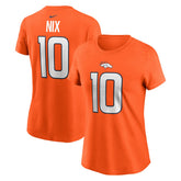 Denver Broncos Nike Bo Nix Women's Name & Number T-Shirt