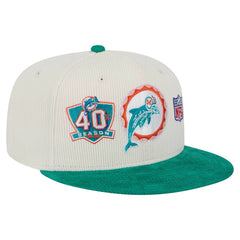 Miami Dolphins New Era Throwback Corduroy 59FIFTY Fitted Hat