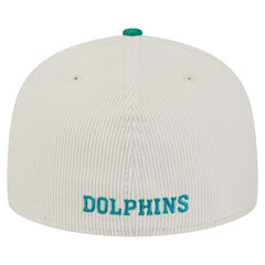 Miami Dolphins New Era Throwback Corduroy 59FIFTY Fitted Hat