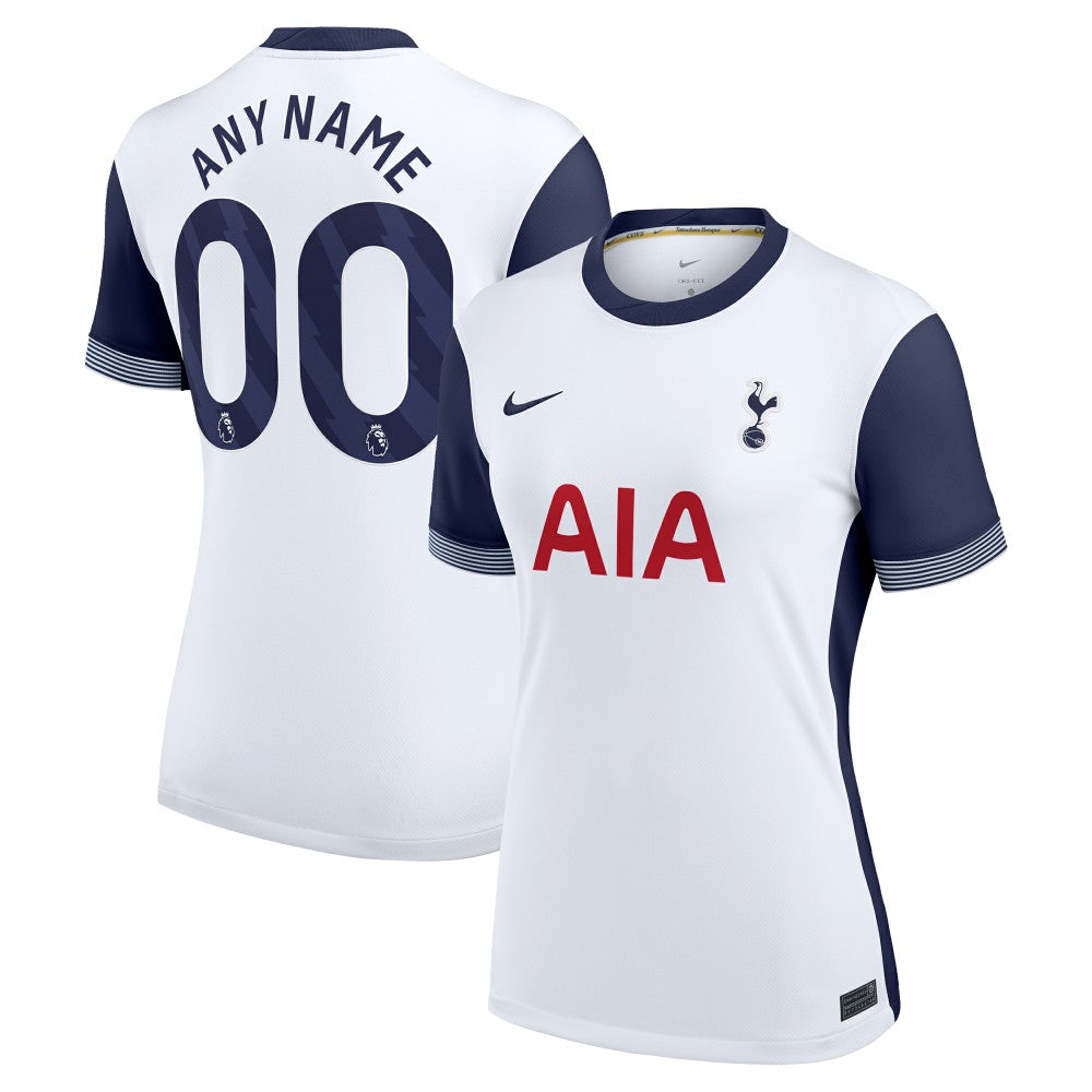 Tottenham Hotspur Women's 2024/25 Home Replica Custom Jersey White - Nike
