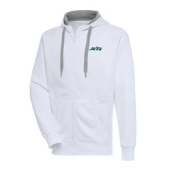 New York Jets Antigua Big & Tall Victory Full-Zip Hoodie
