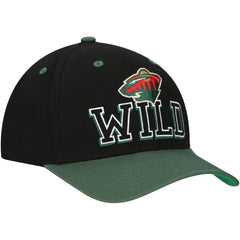 Minnesota Wild Mitchell & Ness Backside Script 2-Tone Pro Crown Adjustable Hat Sale