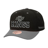 Los Angeles Kings Mitchell & Ness Backside Script Two-Tone Pro Crown Adjustable Hat Discount